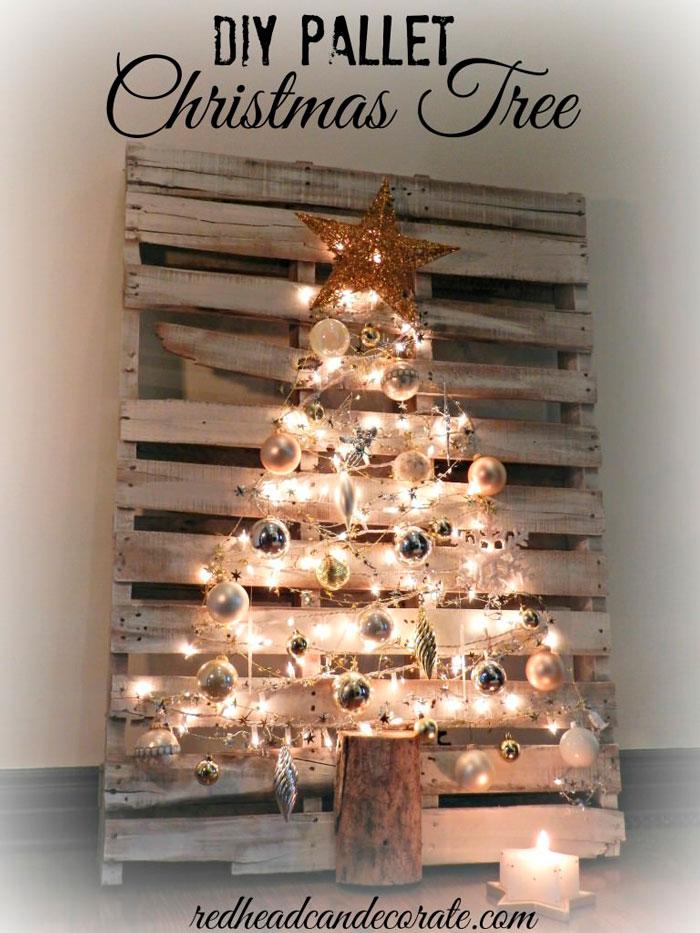 DIY alternative Christmas trees made out of recycled or up cycled objects | Via www.sweethings.net