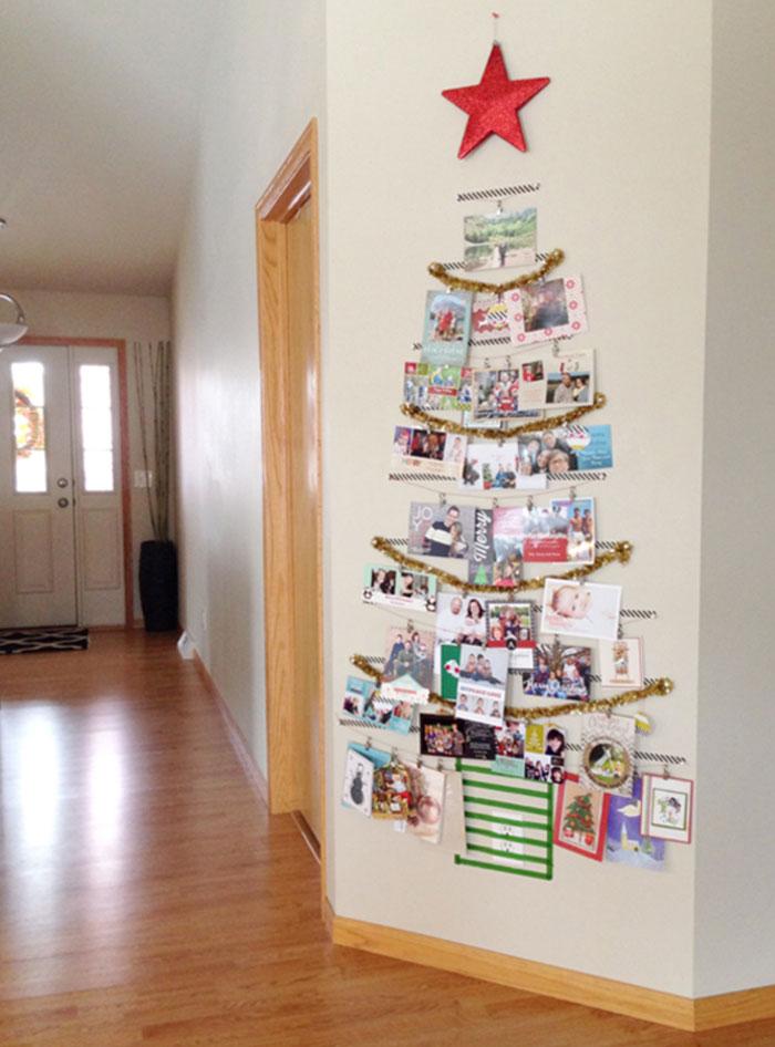 DIY alternative Christmas trees made out of recycled or up cycled objects | Via www.sweethings.net