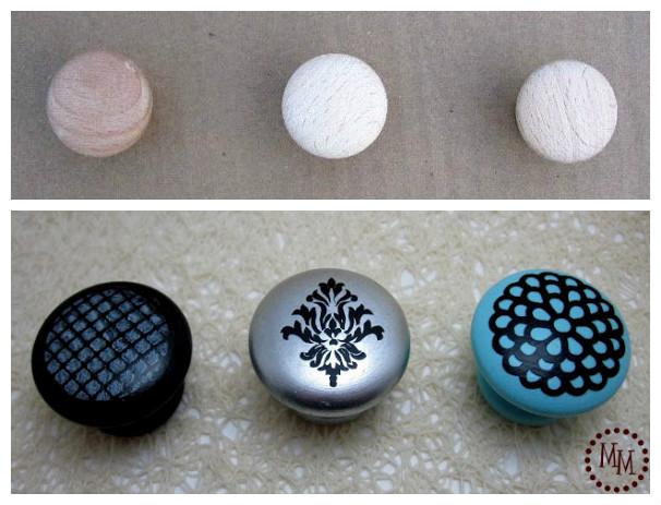 decorar pomos con vinilo autoadhesivo