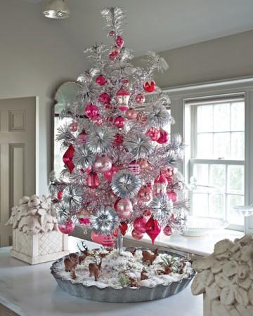 arbol navidad plateado