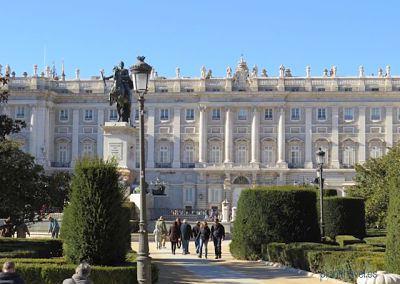Vistas del Palacio Real en Madrid
