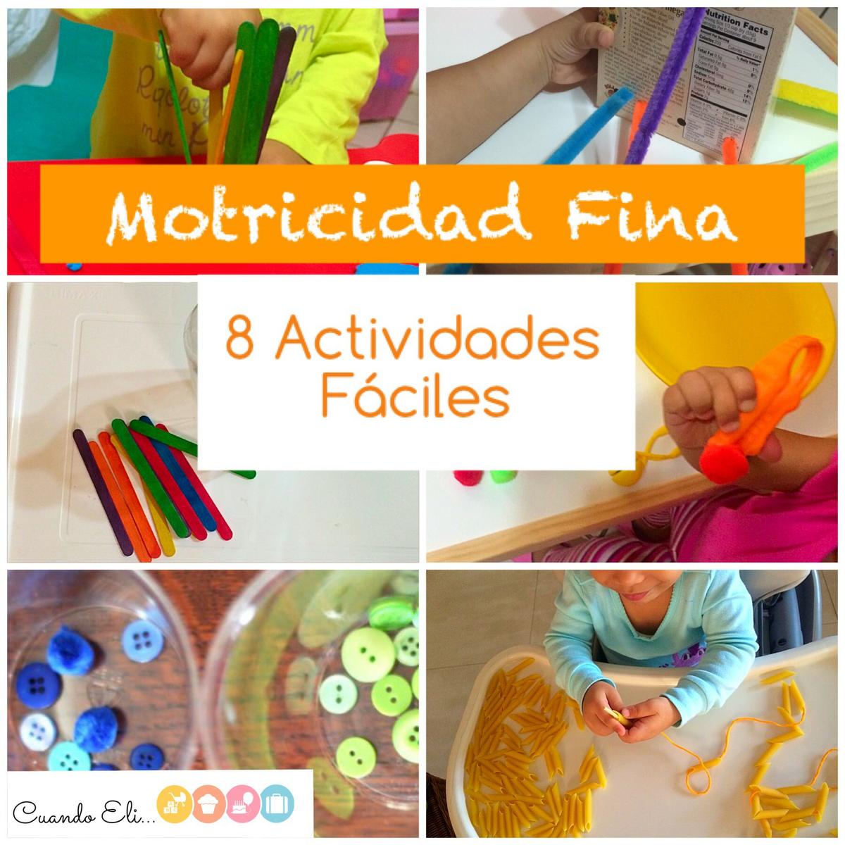 Motricidad Fina 8 actividades fáciles