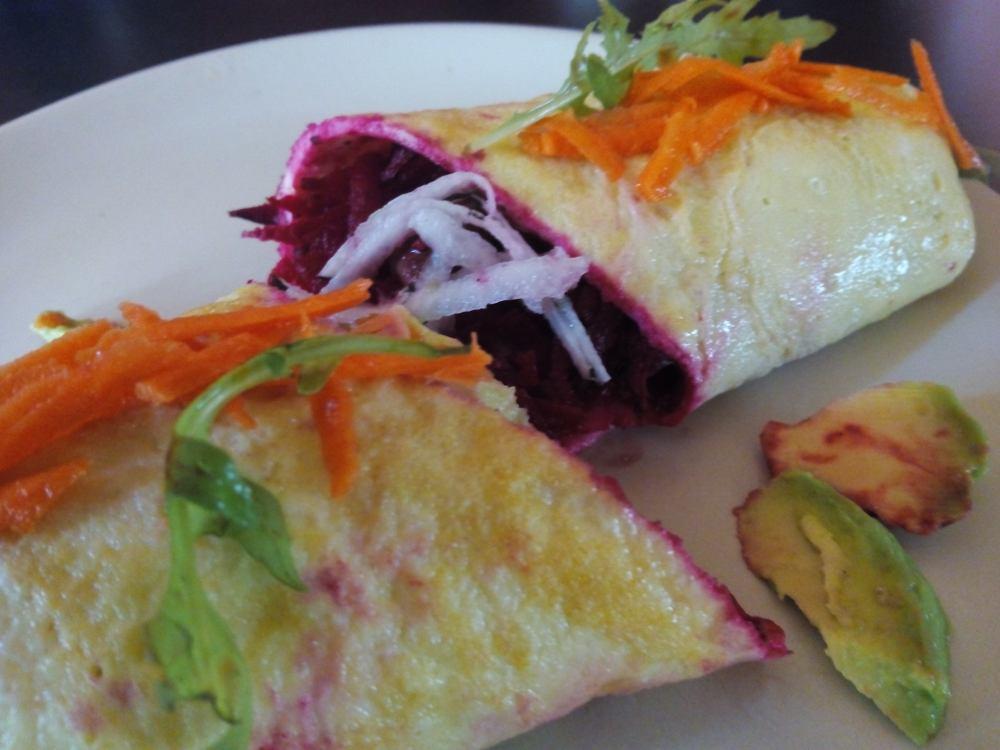 Tortilla enrollada para desayunar