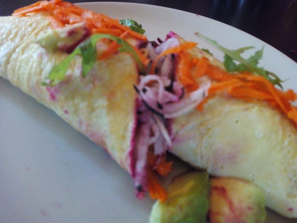 Tortilla enrollada para desayunar