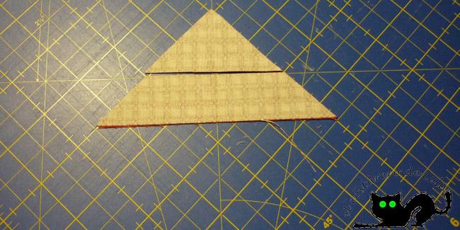 Cortamos el triángulo en dos