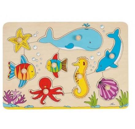 PUZZLE MUNDO SUBMARINO PARA ENCAJAR