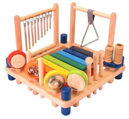 Im Toy 22050 Xylophone Melody Mix - Set de percusión para niños: xilófono, tambor, triángulo, maracas, etc.