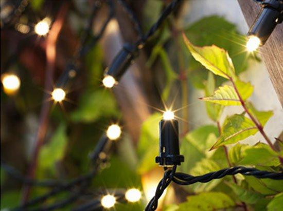 decorar el exterior luces ikea