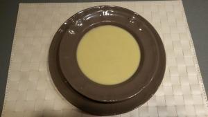 crema puerros hongos jamon