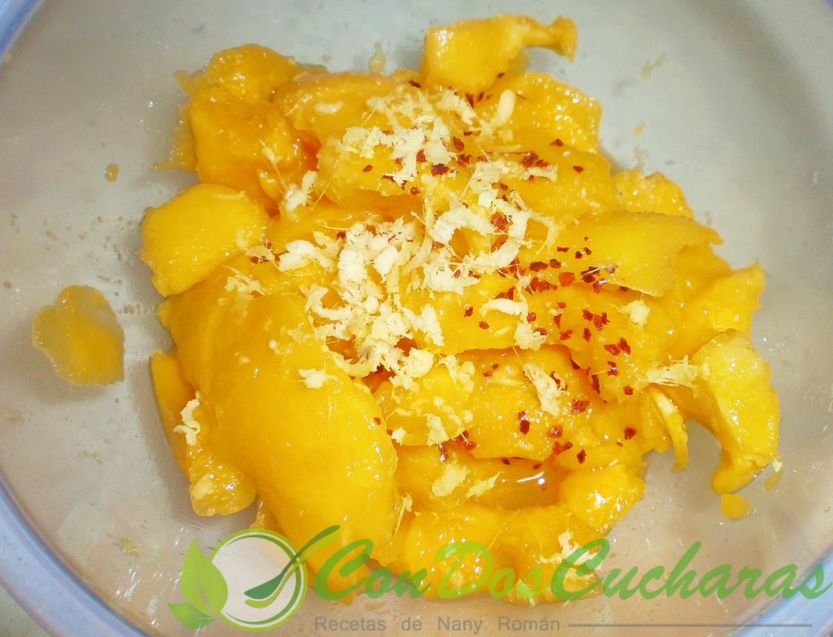 Salsa de papaya agridulce