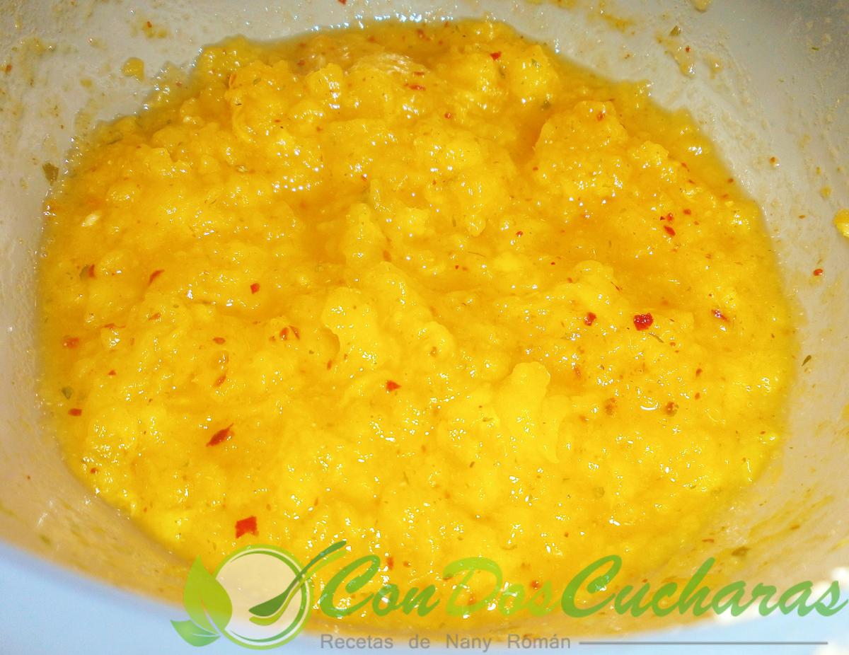 Salsa de papaya agridulce