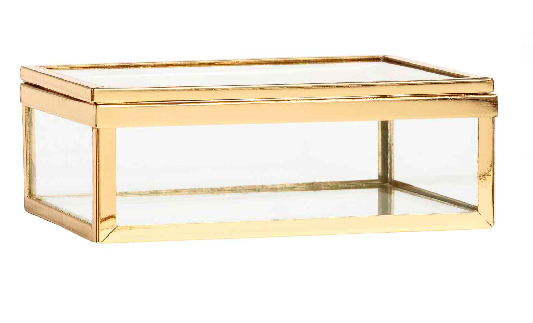 joyero cristal y metal