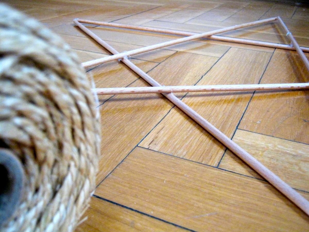 estrella de madera