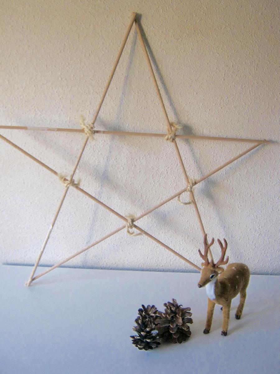 estrella de madera