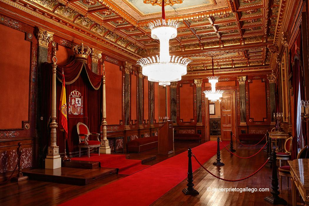 Salón del Trono. Palacio Real. Valladolid. Castilla y León. España, 2008 © Javier Prieto Gallego