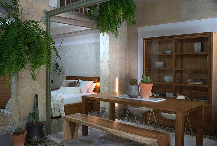 HomeLifeStyle-Magazine-Loft-Botanic-dormitorio-salon