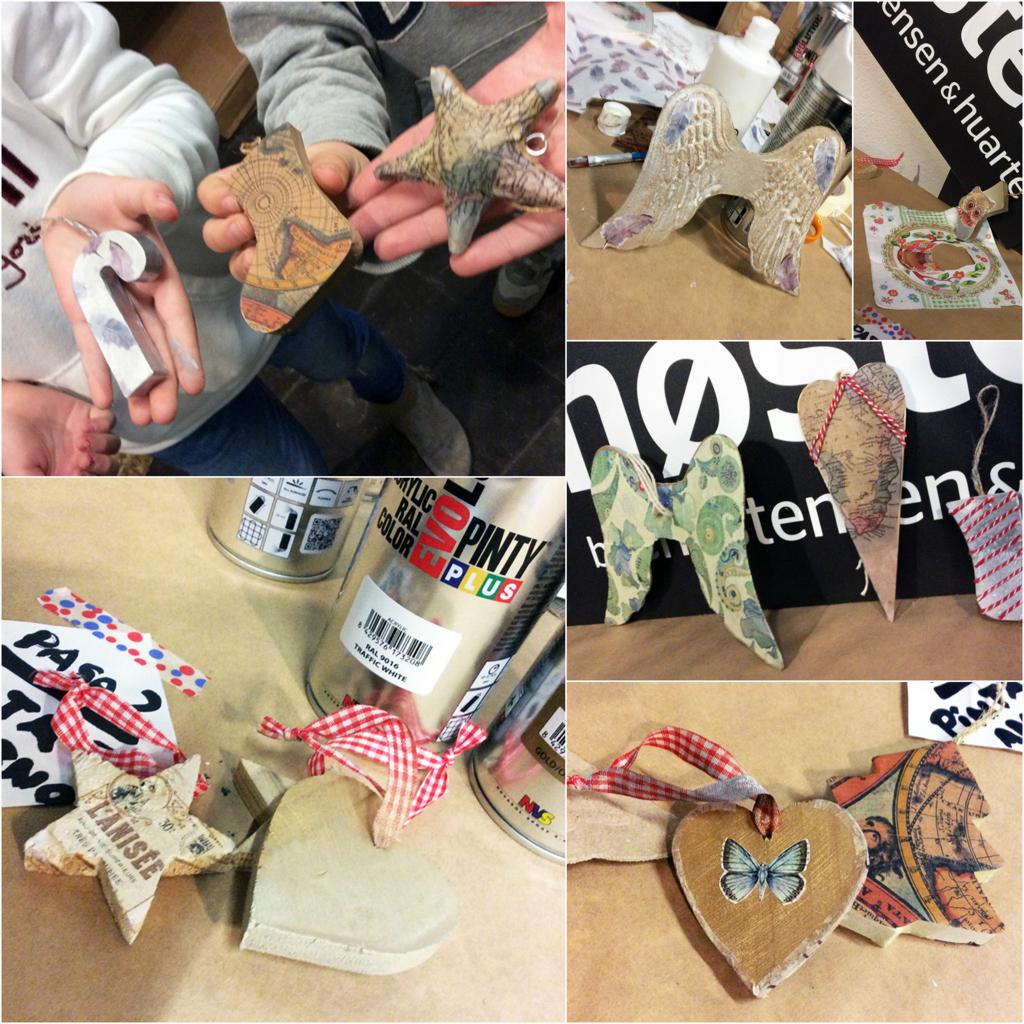 collage adornos navidad