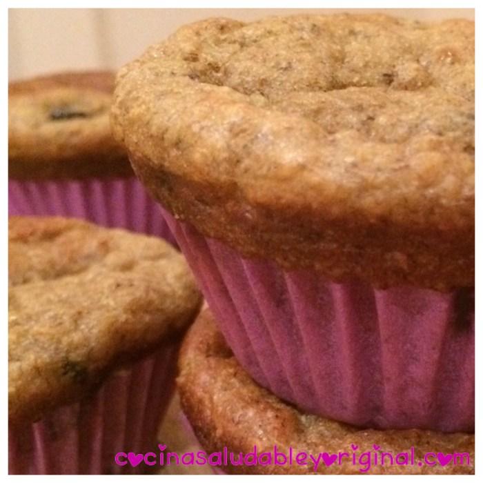 Muffins de yogur griego y plátano