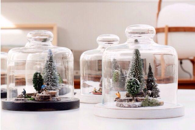 decoracion de navidad terron de azucar mini mundos con dos botas de agua regalo