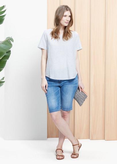 Shorts de tejido denim