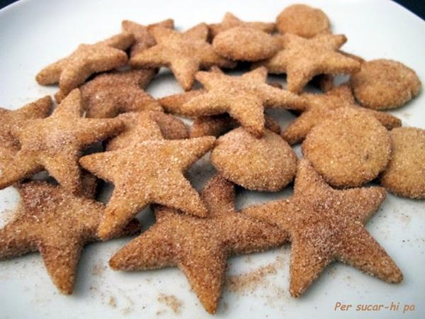 galletas en forma de estrella - dulces navideños