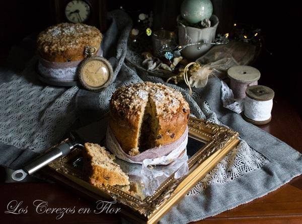 pannetone de chocolate para Navidad
