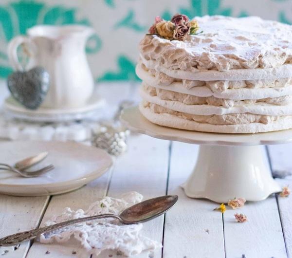 receta pavlova con crema de castaña - dulces navideños