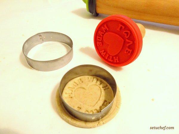 Galletas shortbread de avena con sello