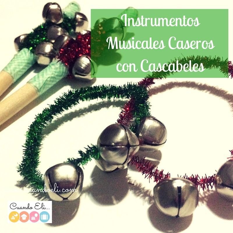 instrumentos musicales caseros con cascabeles
