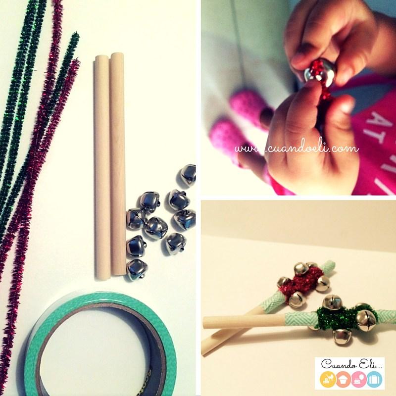 instrumentos musicales caseros con cascabeles 4