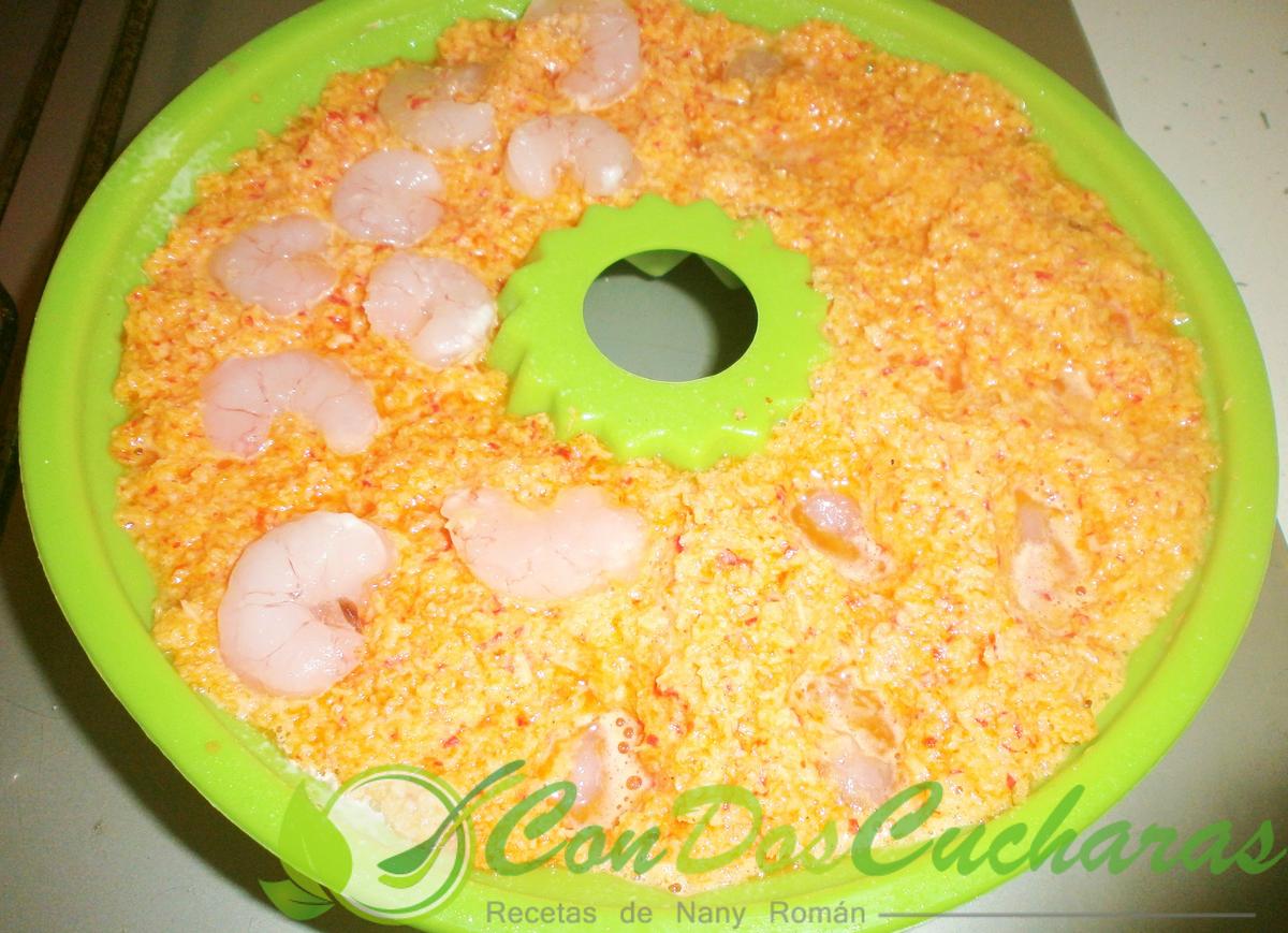 Pastel de gambas y surimi