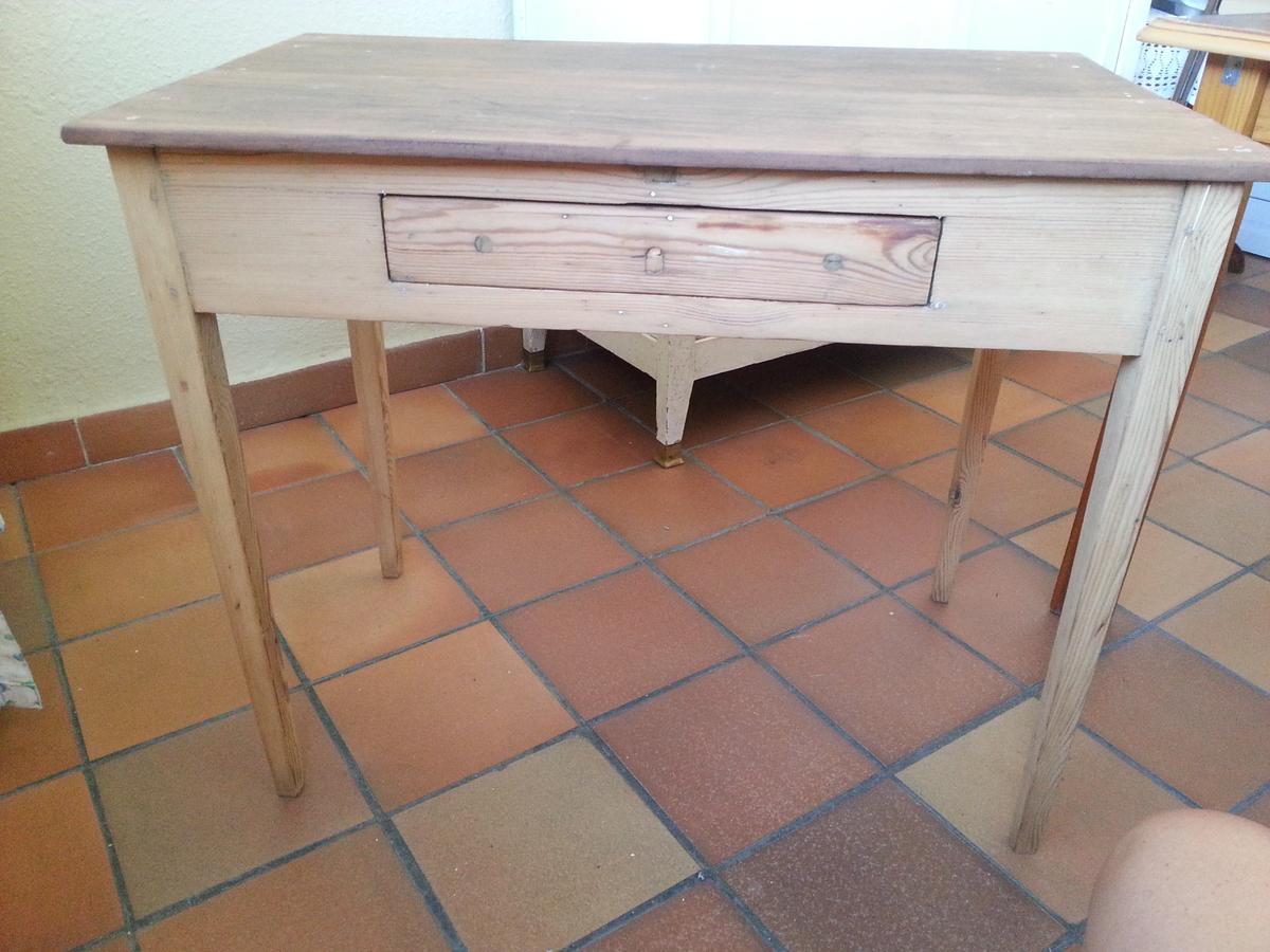 Restauración mesa de madera