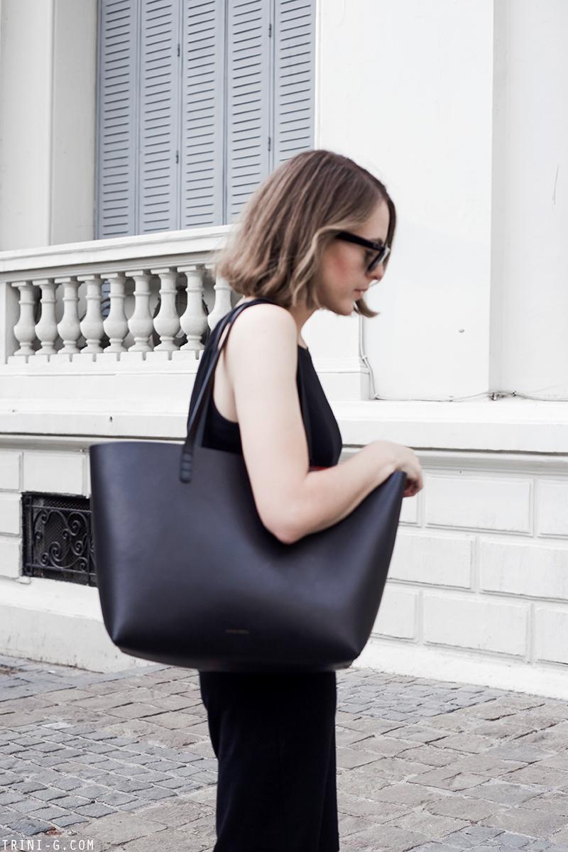 Trini | Gap black midi dress Adidas superstar sneakers Mansur Gavriel bag