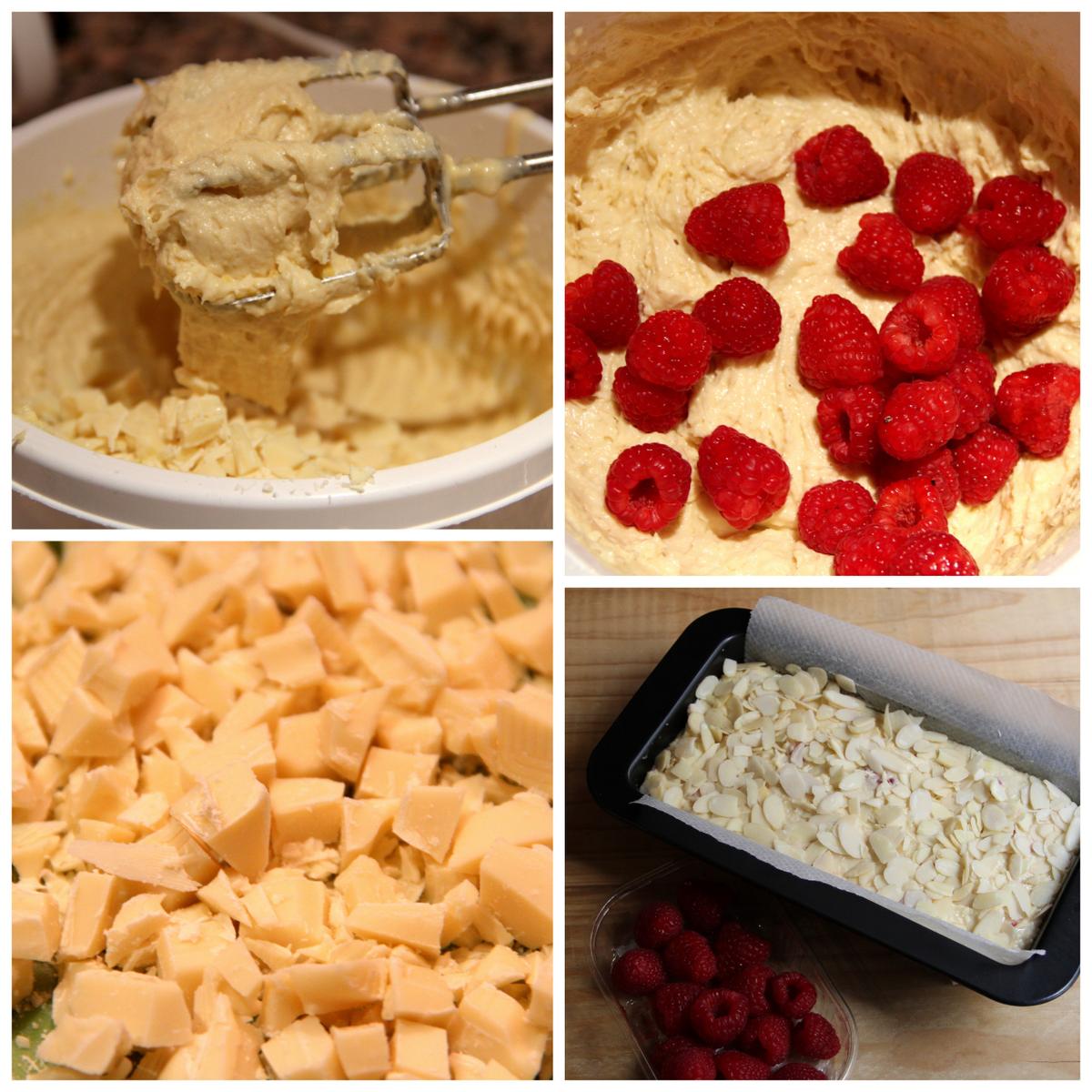 ciasto z malinami i migdalami