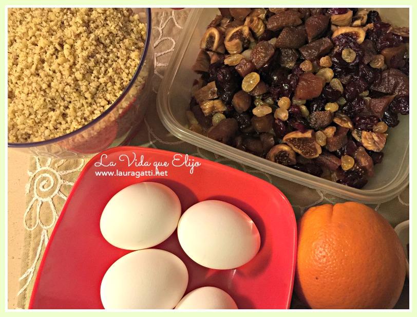 torta navideña de frutas