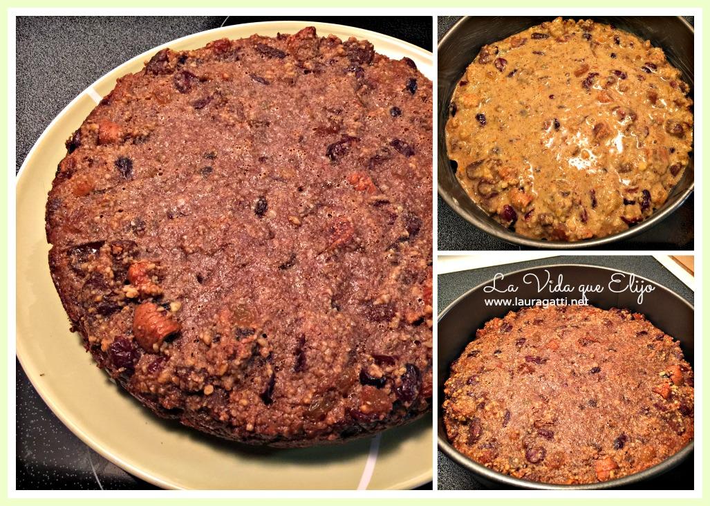 torta navideña de frutas