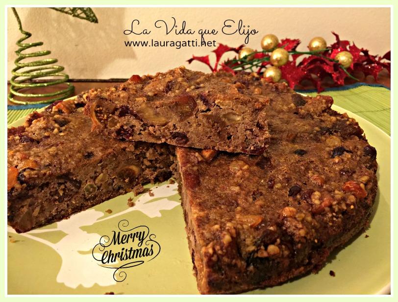 torta navideña de frutas