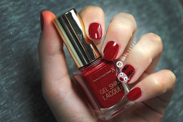 decoraciónd e uñas navidad paso a paso