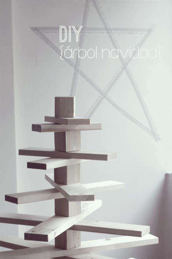 DIY árbol de Navidad de madera 1