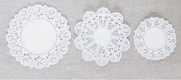 Árbol de Navidad con blondas DIY 2