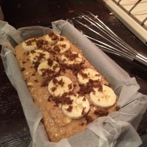 bizcocho integral de plátano