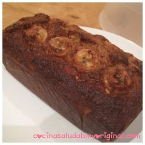 bizcocho integral de plátano