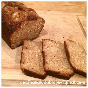 bizcocho integral de plátano