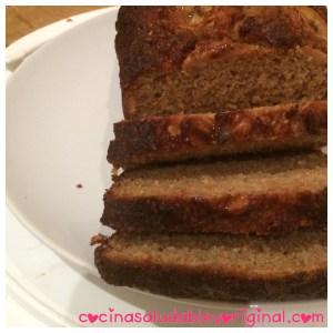 bizcocho integral de plátano