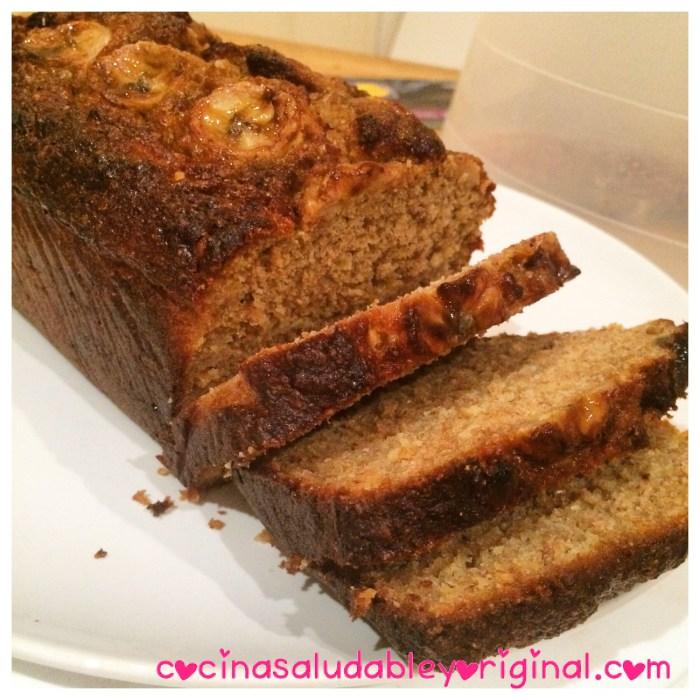 Bizcocho integral de plátano