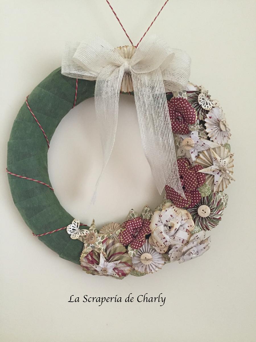 corona de adviento verde