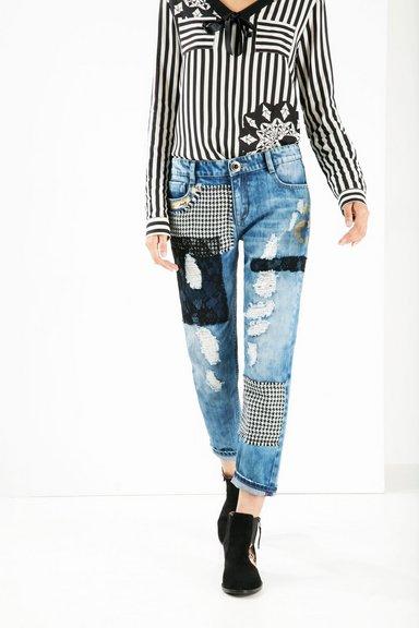 Vaqueros y jeans estampados
