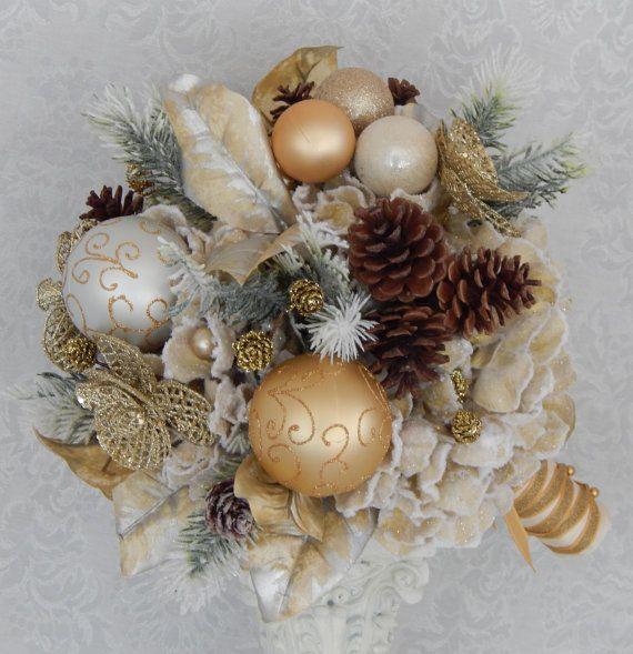 Ramo de novia navideño