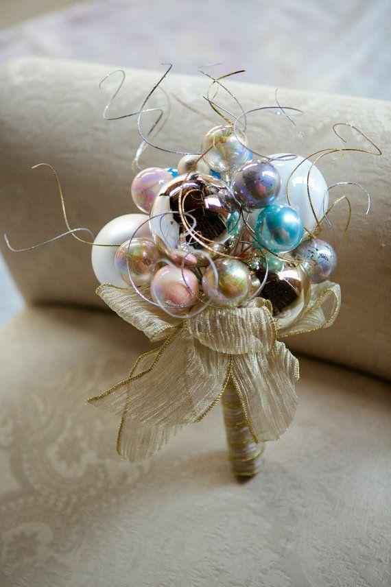 Ramo de novia navideño