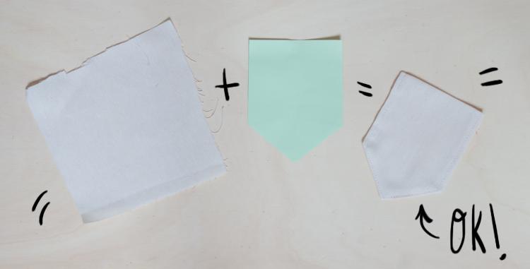 Banderines de navidad, step 1